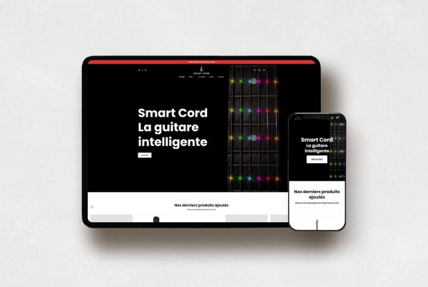 Présentation du site Smart Cord sur mobile et tablette